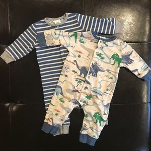 Baby Boden Twin Pack Rompers, 3-6 month